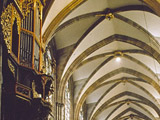 Strasbourg : cathédrale Notre-Dame, vue de la nef vers le chœur