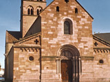 Sigolsheim : église paroissiale - vue de la façade occidentale