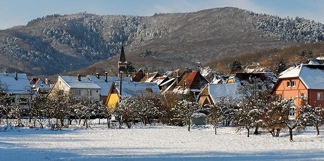 Leimbach : vallon Gottesthal en hiver