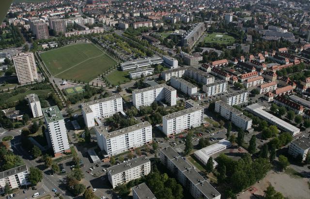 Colmar : les quartiers ouest, un paysage urbain composite