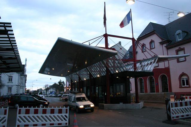 Saint-Louis : frontière franco-suisse