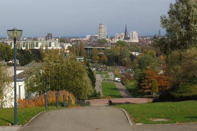 Mulhouse : vue depuis l'université