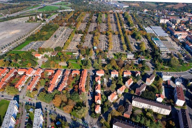 Mulhouse : promenade du cimetière rue Lefèvre