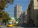 Mulhouse : tram et Tour de l’Europe