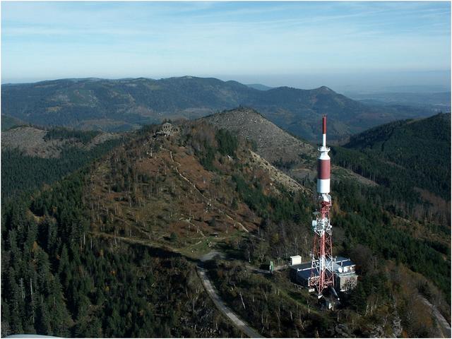 Le Donon : vue aérienne