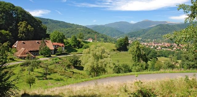 Bitschwiller-les-Thann : vue de la vallée de la Thur