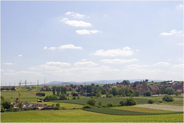 Kuttolsheim dans le Kochersberg : vue d'ensemble