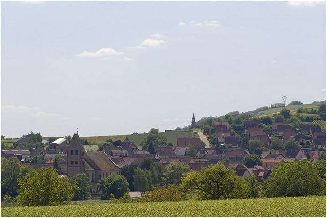 Kuttolsheim dans le Kochersberg : vue du village