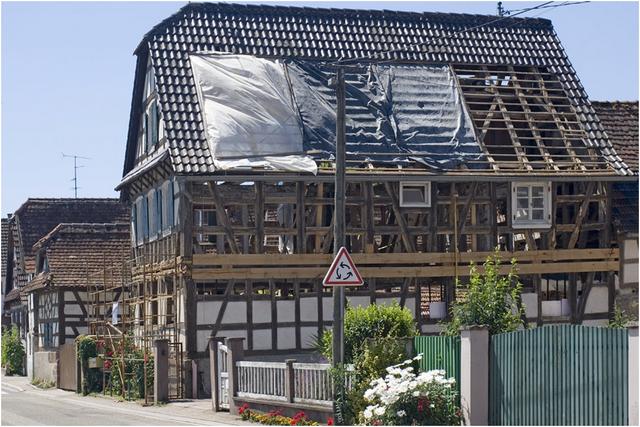 Seebach : maison en construction