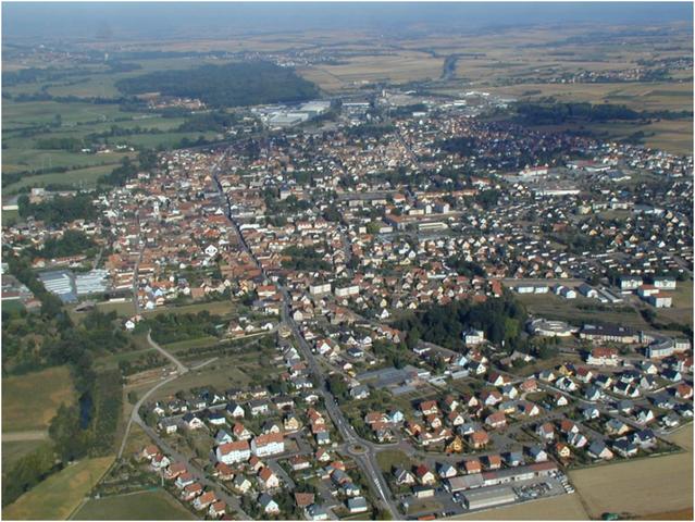 Brumath : vue aérienne