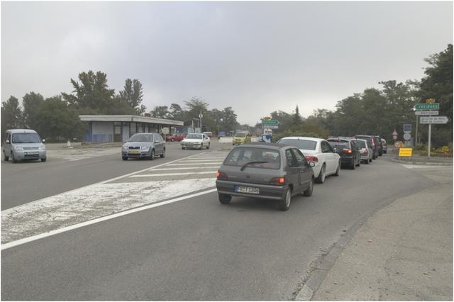 Neuf-brisach : passage de la frontière  