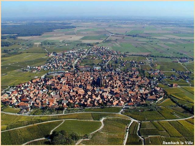 Dambach-la-Ville : vue aérienne