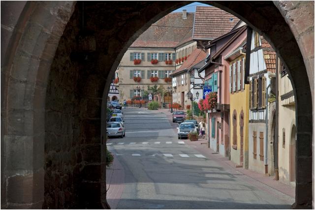 Une petite ville de la Route des Vins : Boersch