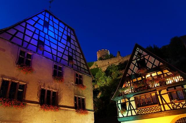 Kaysersberg : vue nocturne