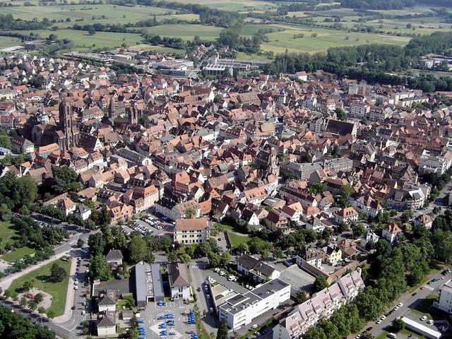 Sélestat : vue aérienne