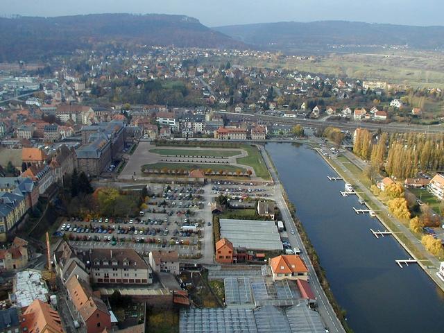 Saverne : vue aérienne vers le nord