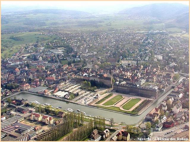 Saverne : vue aérienne vers le sud-ouest