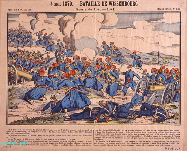 Bataille de Wissembourg, 4 août 1870, guerre de 1870-1871