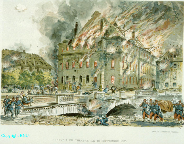 Incendie du Théâtre le 10 Septembre 1870