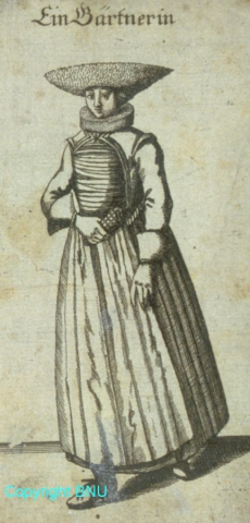 Costume de femme de jardinier