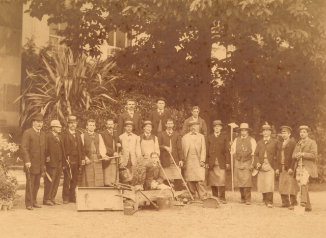 Personnel de l’Orangerie, vers 1875-1880