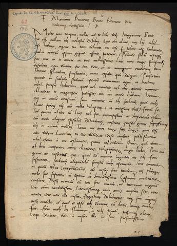 Lettre de Martin Bucer à Beatus Rhenanus, le 15 janvier 1520 (image interactive)