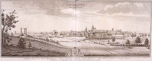 Lauterbourg : vue générale des fortifications (1751)