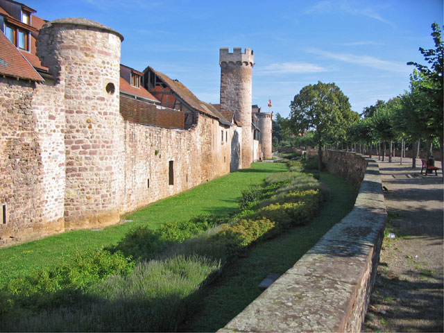 Obernai : courtine médiévale