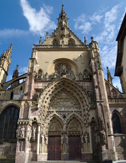 Thann : collégiale Saint-Thiébaut - façade