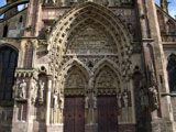 Thann : collégiale Saint-Thiébaut - façade