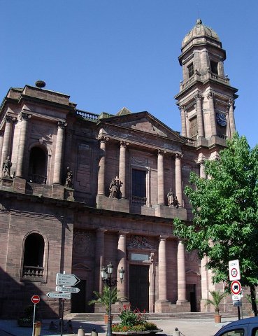 Guebwiller : église collégiale Notre-Dame - façade