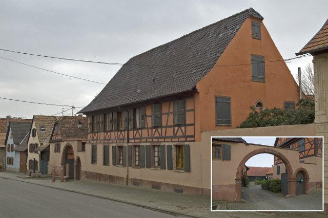 Truchtersheim : grande ferme à cour fermée