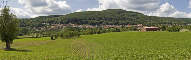 Oberbronn : vue du village depuis la plaine