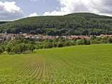 Oberbronn : vue du village depuis la plaine