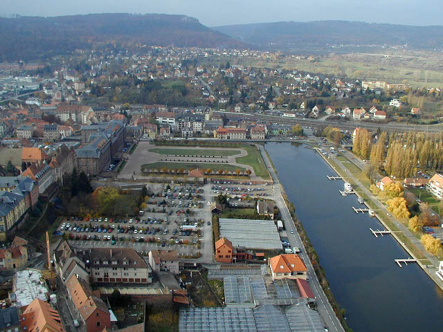 Saverne : château des Rohan - vue aérienne