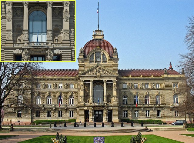 Strasbourg : palais impérial - façade