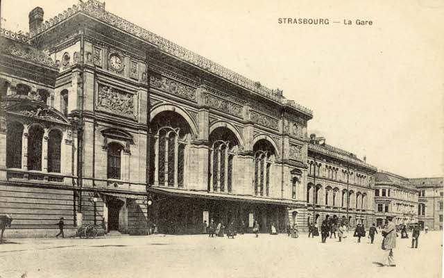 Strasbourg : gare centrale (1919)