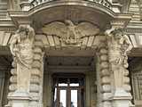 Strasbourg : palais impérial - détail porte d'entrée