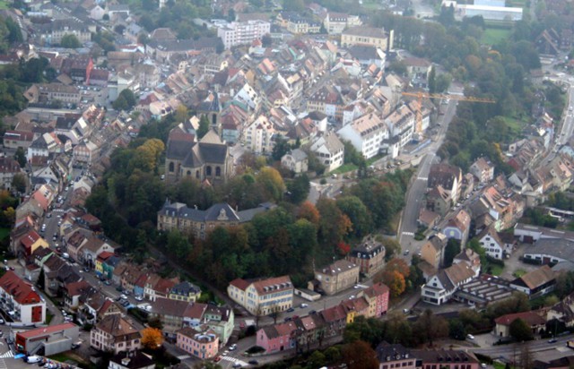 Altkirch : vue aérienne