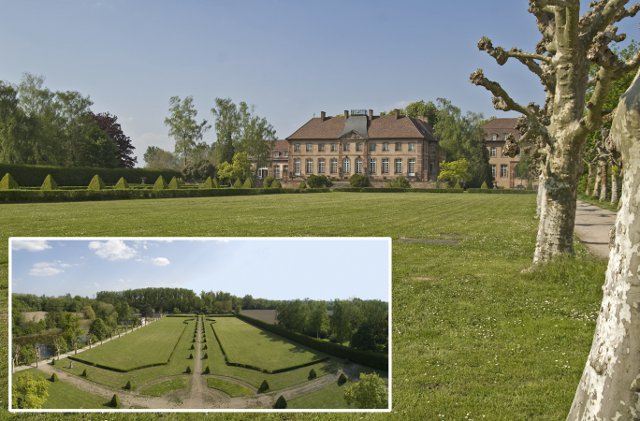 Bischeim : château de la Cour d'Angleterre et son parc