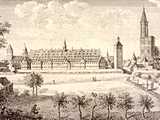 Strasbourg : hôpital civil - vue de 1816