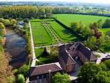 Bischheim : château d'Angleterre - vue aérienne