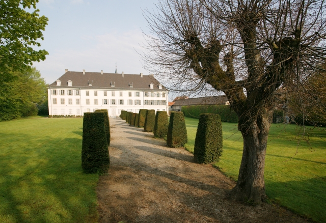 Hirtzbach : parc du château de Reinach - vue d'ensemble