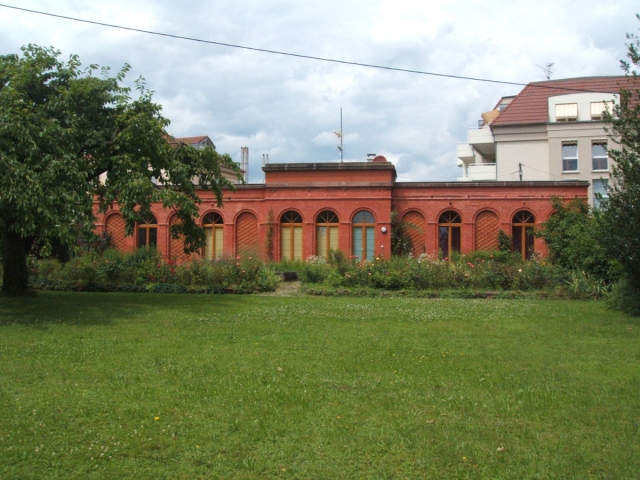 Guebwiller : jardin de la maison Bourcart - orangerie restaurée