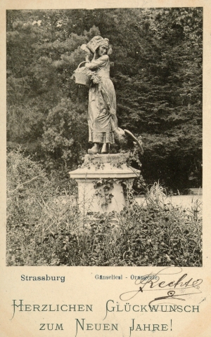 Strasbourg : parc de l'Orangerie - Gänseliesel