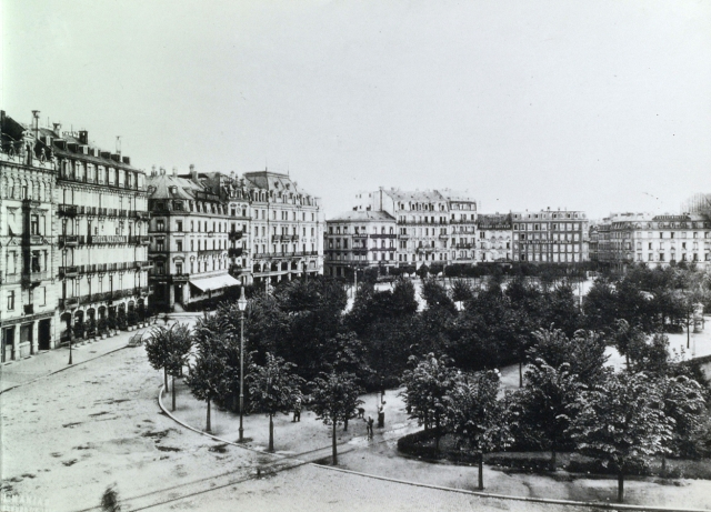 Strasbourg : place de la Gare en 1896