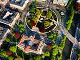 Strasbourg : place de la République - vue aérienne actuelle