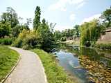 Strasbourg : parc de la Citadelle - fossé et bastion