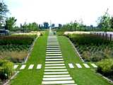 Strasbourg : Jardin des deux rives - allée