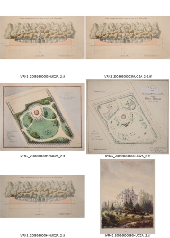 Guebwiller : parc de la Marseillaise - plan de 1922